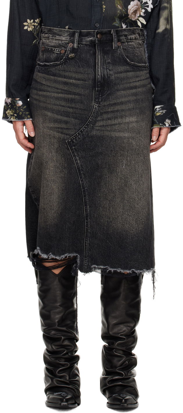 Suknja R13 R13 Jesse Denim Midi Skirt Crna | R13WD100-D239D