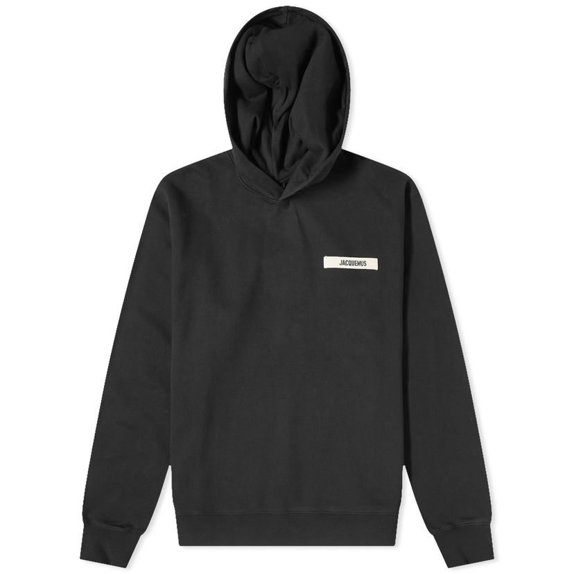 Dukserice Jacquemus Gros Grain Logo Hoodie Crna | 24E245JS247-2036-990