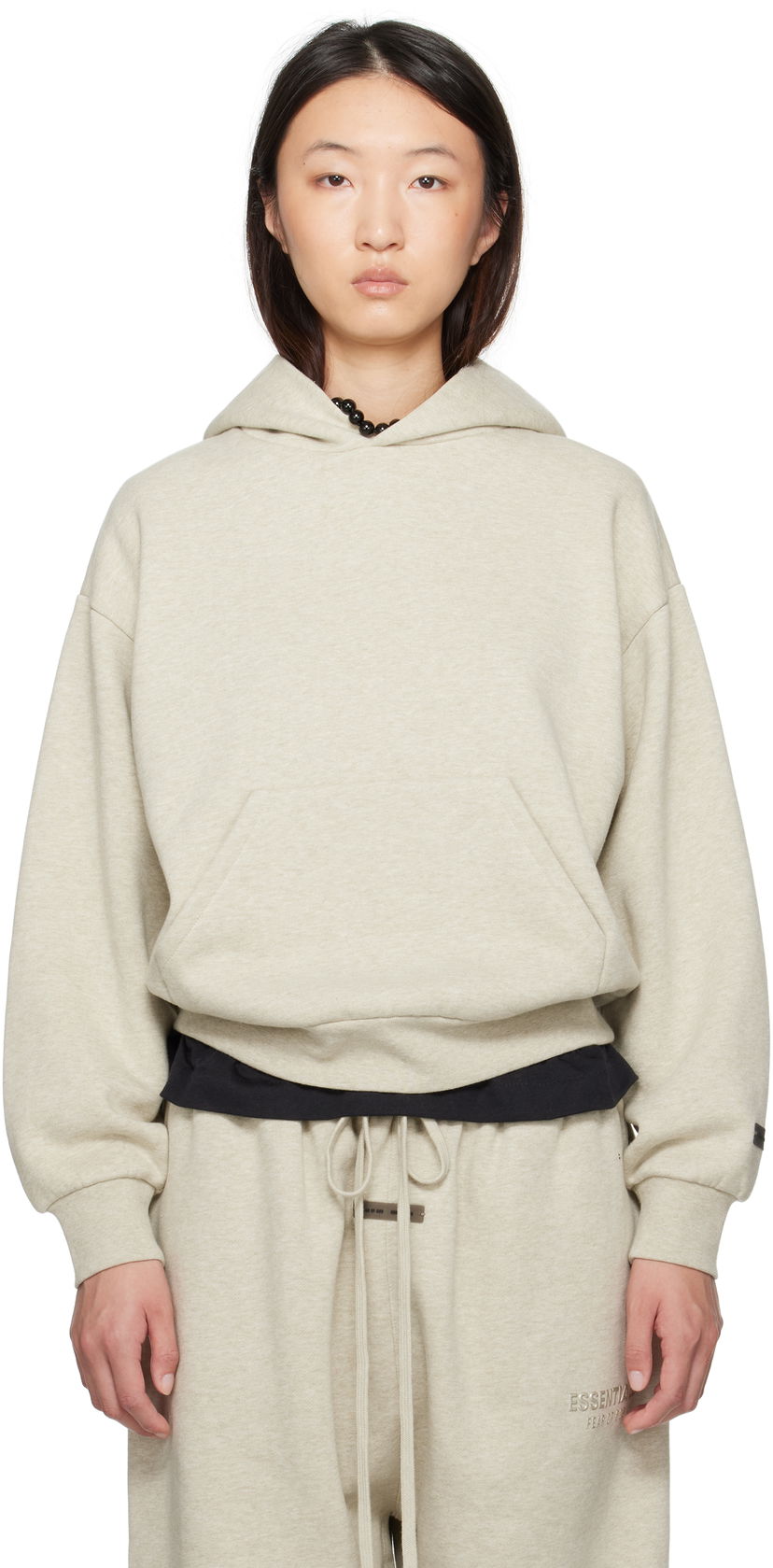 Dukserice Fear of God Fear of God ESSENTIALS Classic Fit Hoodie Bež | 192SP255542FW