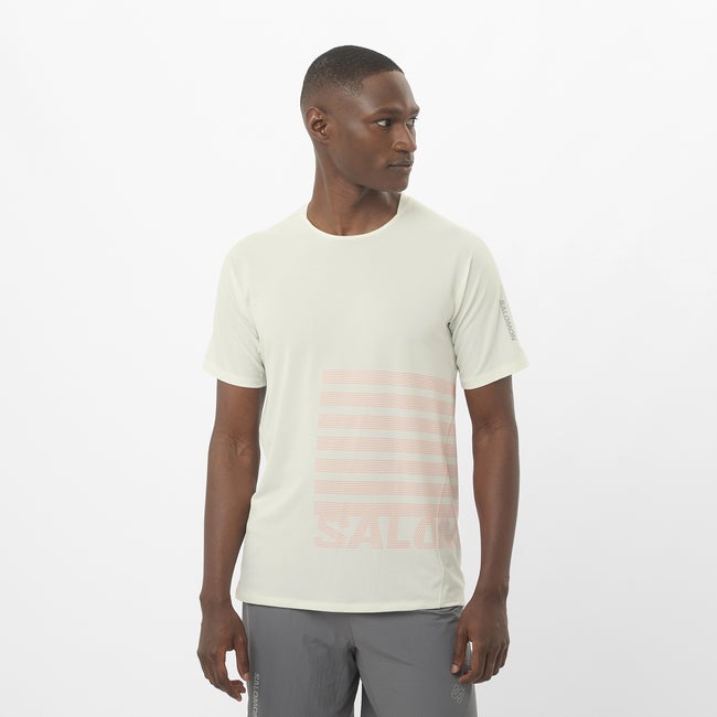Majica kratkih rukava Salomon Sense Aero Graphic T-Shirt Bijela | LC2694600