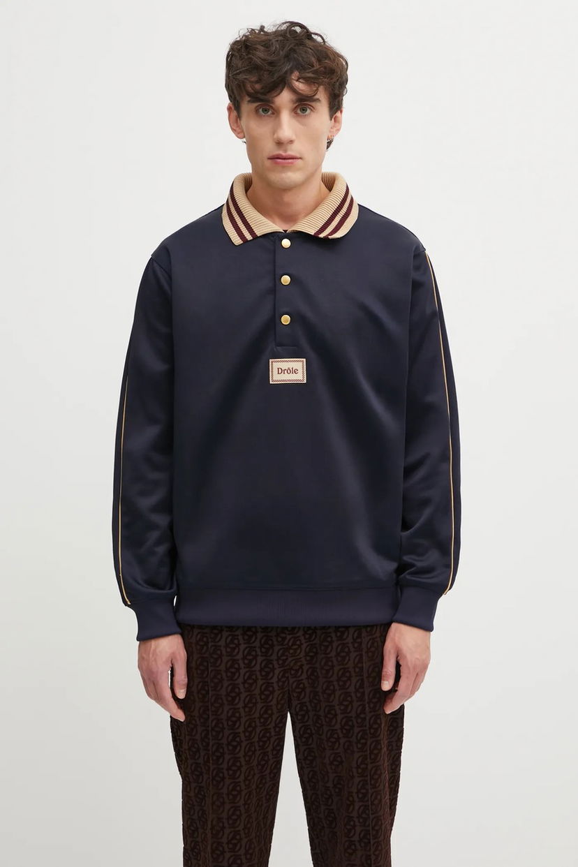 Polo majica Drôle de Monsieur DrUle Smooth Polo Tamnoplava | I.PL137.PL165
