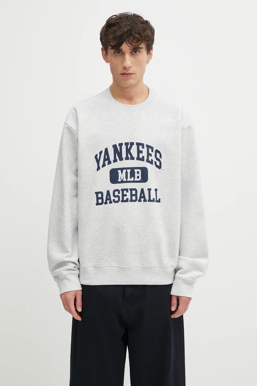 Dukserice Sporty & Rich Yankees MLB Baseball Ivy Crewneck Sweatshirt Siva | ST071623660GY03