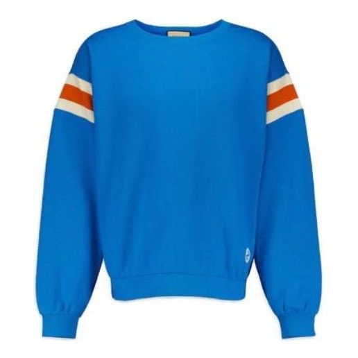 Džemper Gucci Striped Sweatshirt Plava | 756653-XJFWE-4371
