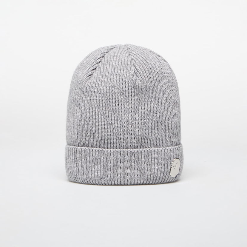Kapica BAPE A BATHING APE One Point Knit Cap Siva | 001HTK801304M GRA