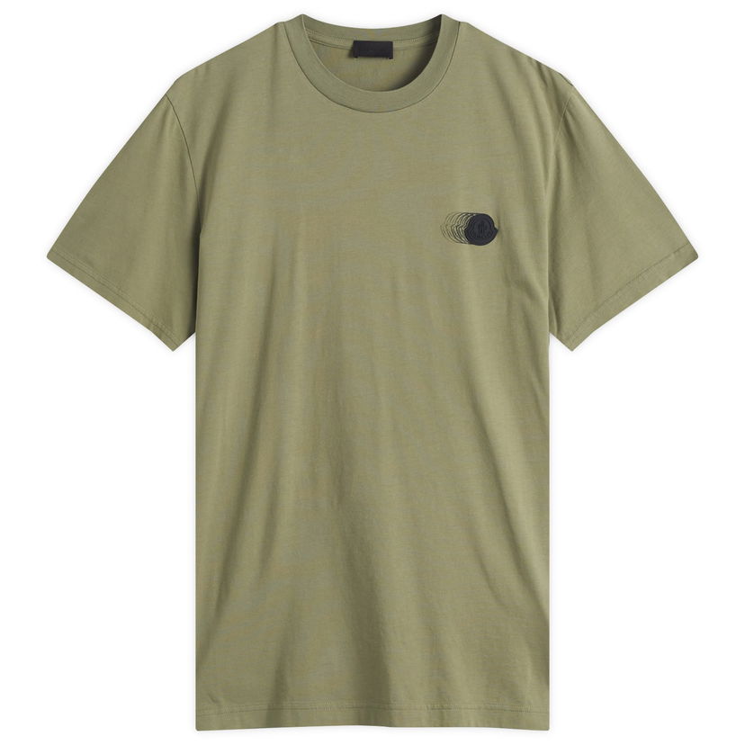 Majica kratkih rukava Moncler Men's Swoosh Logo Cotton Jersey T-Shirt Size X-Small by Moncler Zelena | 8C000-28-89A17-82G