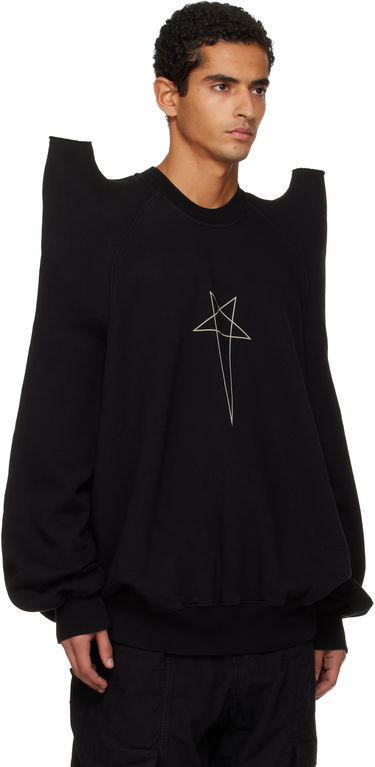 Dukserice Rick Owens Concordians Tecsweat Padded Shoulder Sweatshirt Bijela | DU02E7272 FEP3, 4