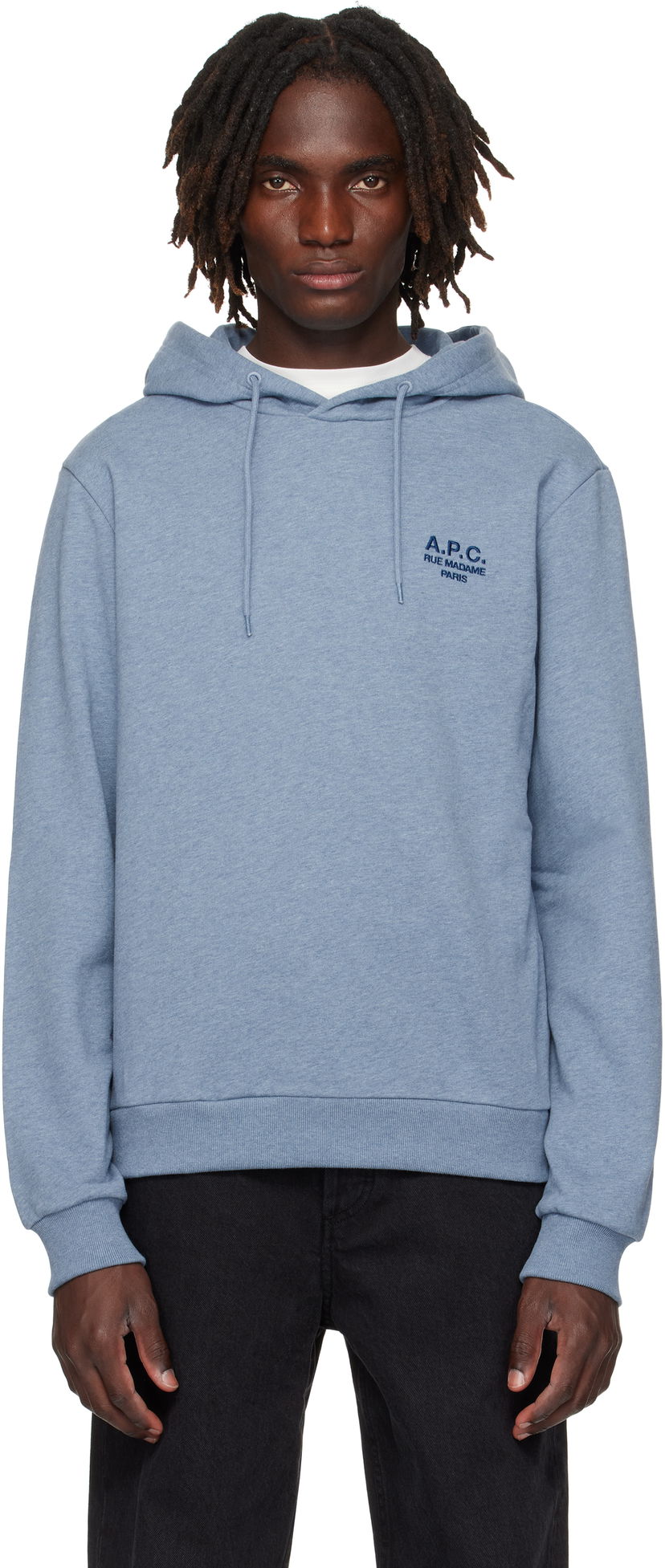 Dukserice A.P.C. A.P.C. Standard Rue Madame Hoodie Plava | COHGR-M27914