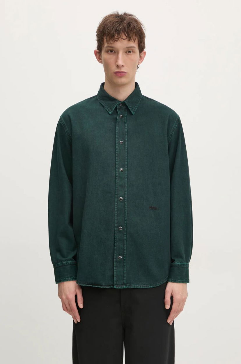 Košulja 032C 032c Goya Denim Shirt Regular Fit Zelena | F24.URD.1341.450