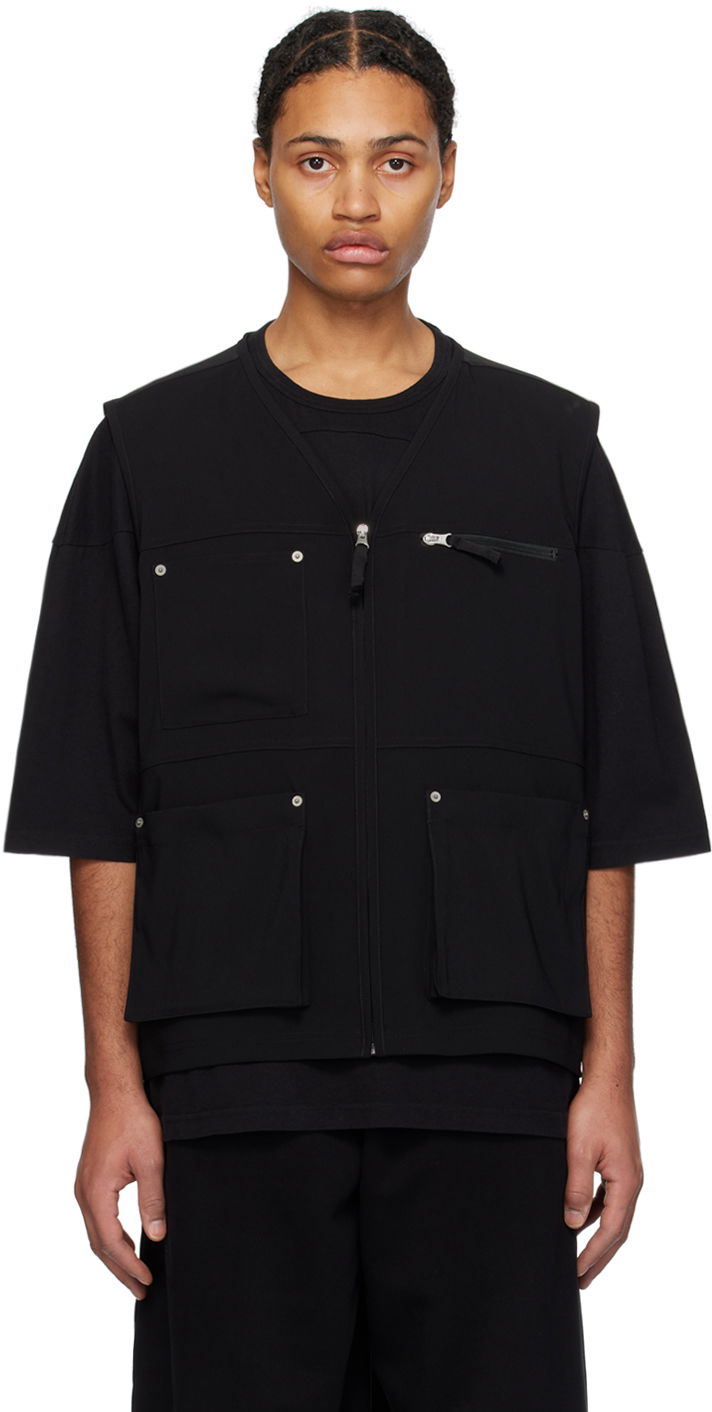 Džemper Maison Margiela MM6 Pockets Vest Crna | SH0FB0001 S78536