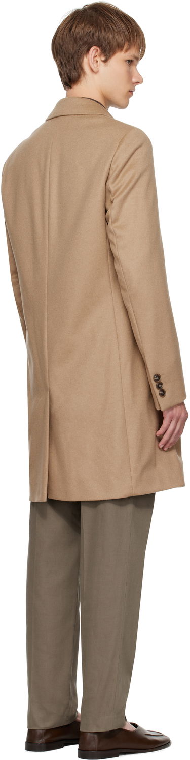 Kaputi BOSS Slim-Fit Wool and Cashmere Coat Smeđa | 50549187, 2