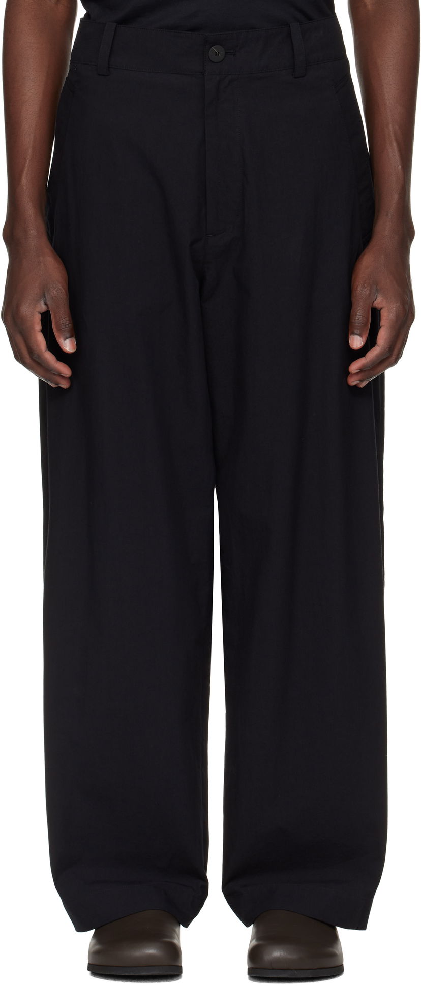 Hlače Studio Nicholson Mura Trousers Crna | MURA SNM - 1361