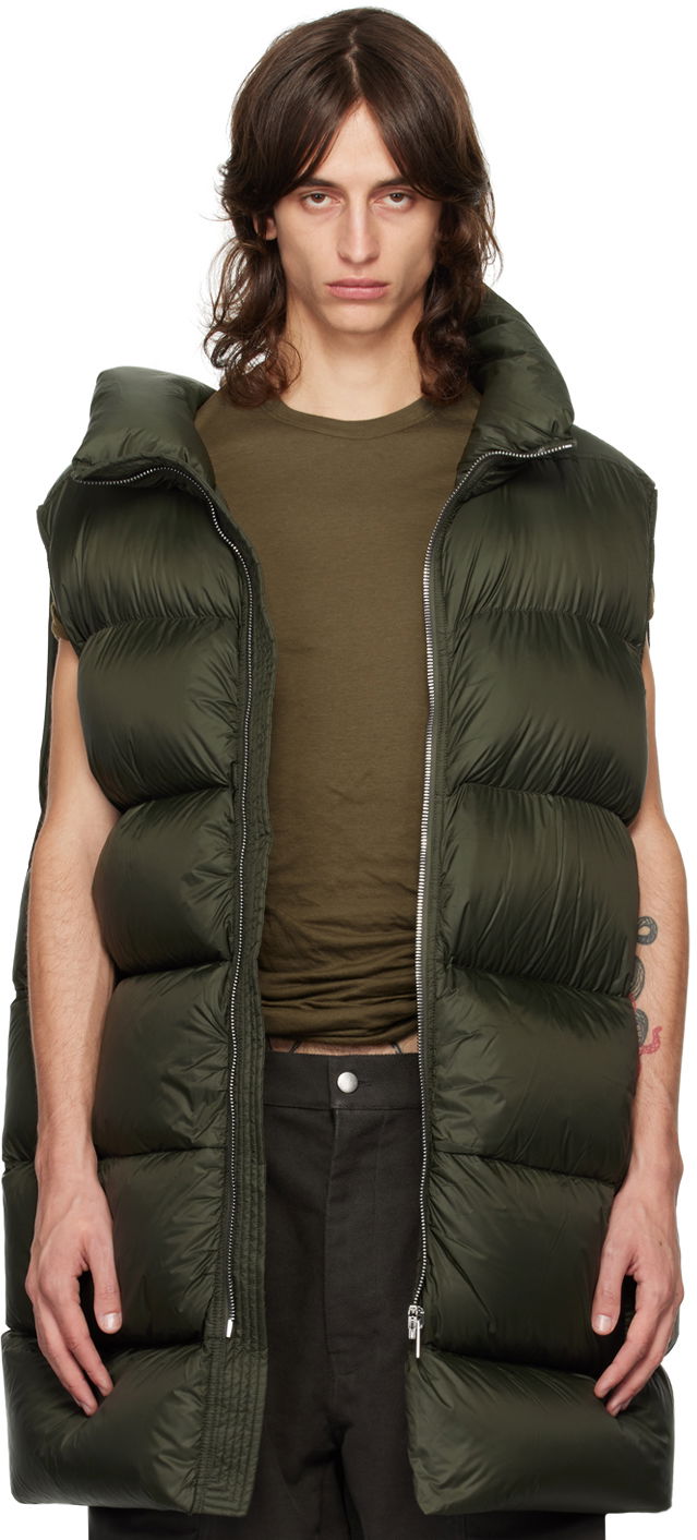 Prsluk Rick Owens Flight Down Vest Zelena | RU02D6783 NPD3