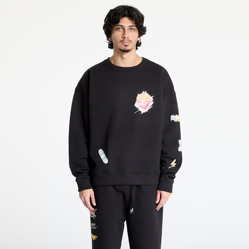 Dukserice Footshop FTSHP x Kurňavka Crewneck Crna | FTSHP_476