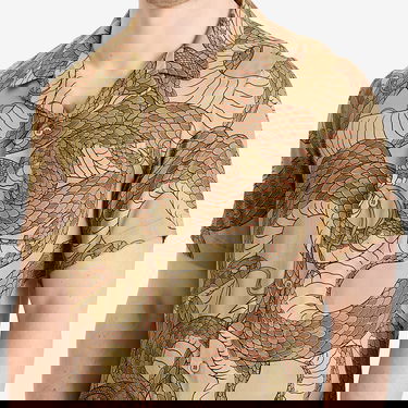 Košulja Maharishi Maharishi Snakeskin Vacation Shirt, Size Large Bež | 1480-NTL, 5