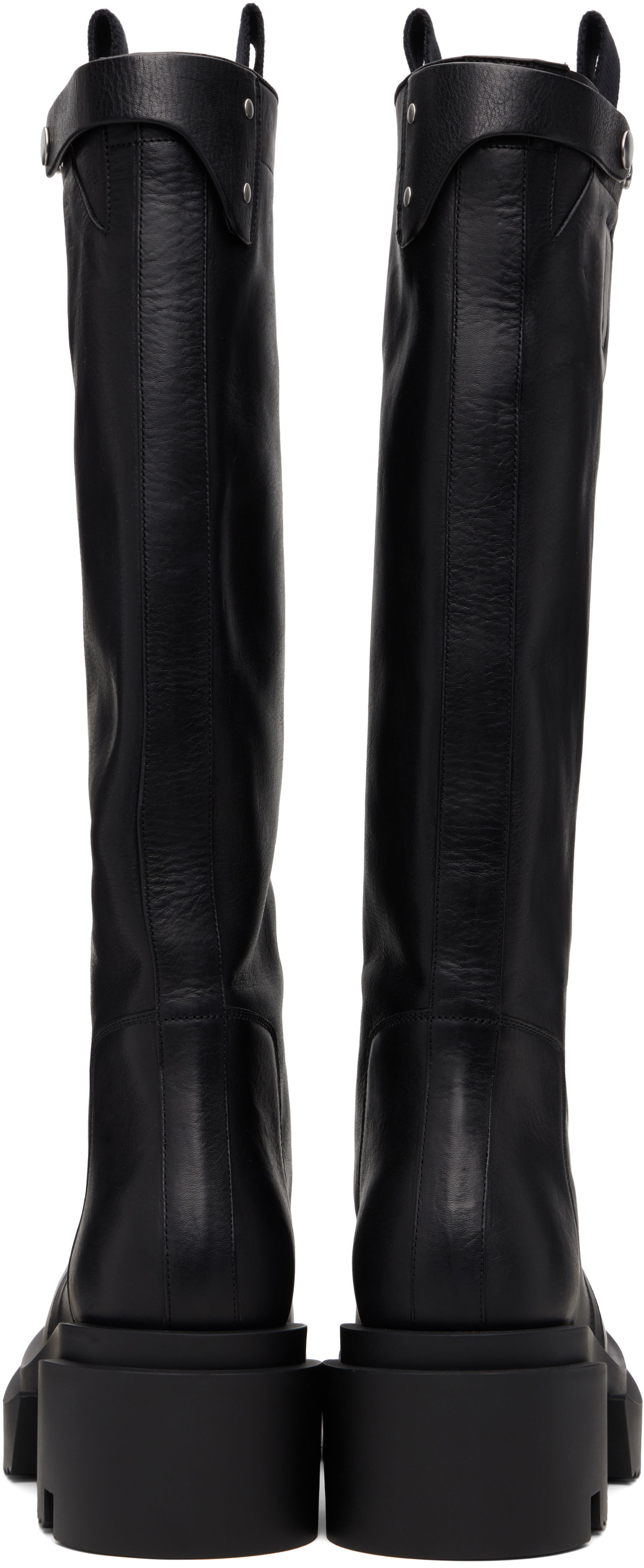 Tenisice i cipele Rick Owens Rick Owens Concordians Pull On Mega Tractor Boots Crna | RU02E1834 LOO, 1