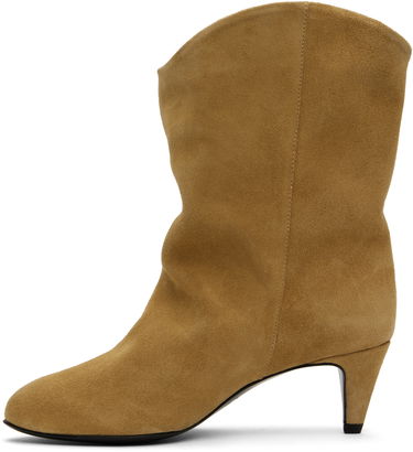 Njega cipela BY FAR BY FAR Osage Suede Kitten Heel Boots Bež | MWFBO067SU002BR046PL, 2