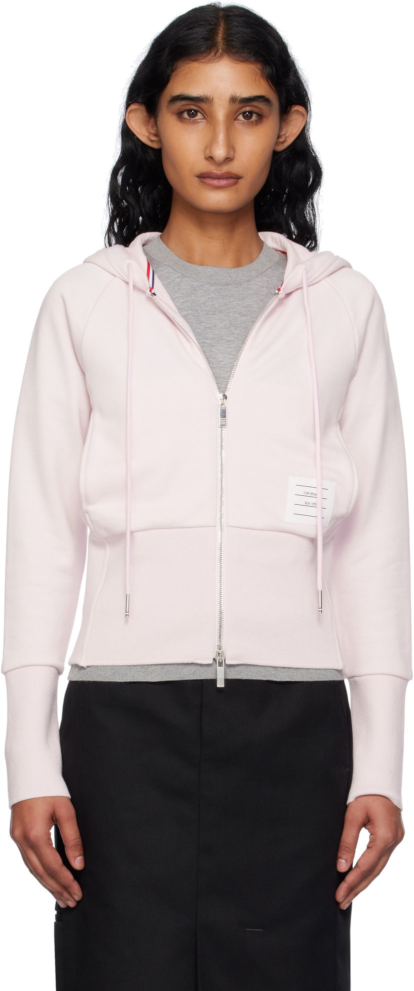 Dukserice Thom Browne Thom Browne 4-Bar Zip Hoodie Ružičasta | FJT382A-03037