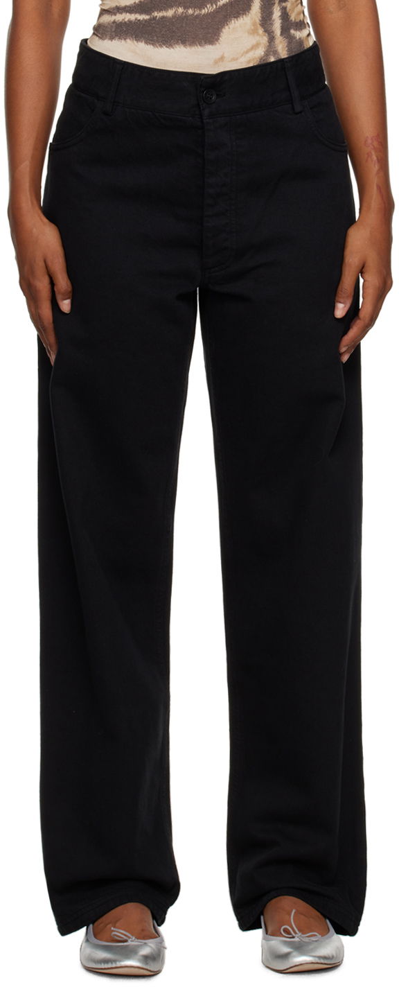Hlače Baserange Wide Leg Trousers Crna | TRIN-COB-WI23
