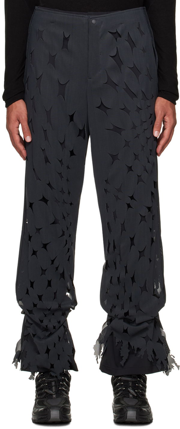 Hlače Post Archive Faction (PAF) Cutout Double Layered Trousers Crna | 5.1 BTPL-B