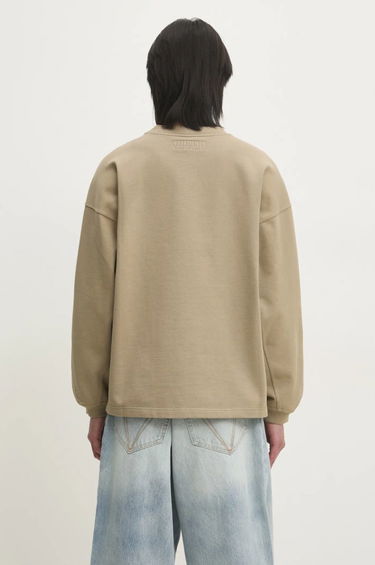 Džemper VETEMENTS VETEMENTS Oval Logo Cropped Boxy Sweatshirt Bež | UA66CW600T, 2