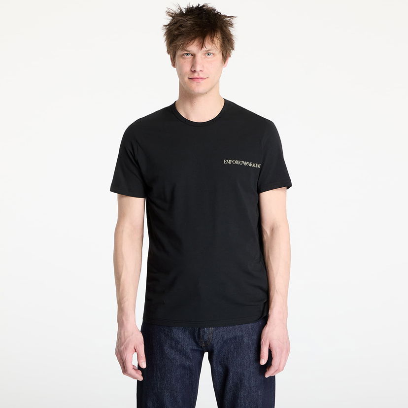Majica kratkih rukava Emporio Armani EA7 Emporio Armani 2-Pack Crew Neck T-Shirt Crna | EM000391AF10779MC005