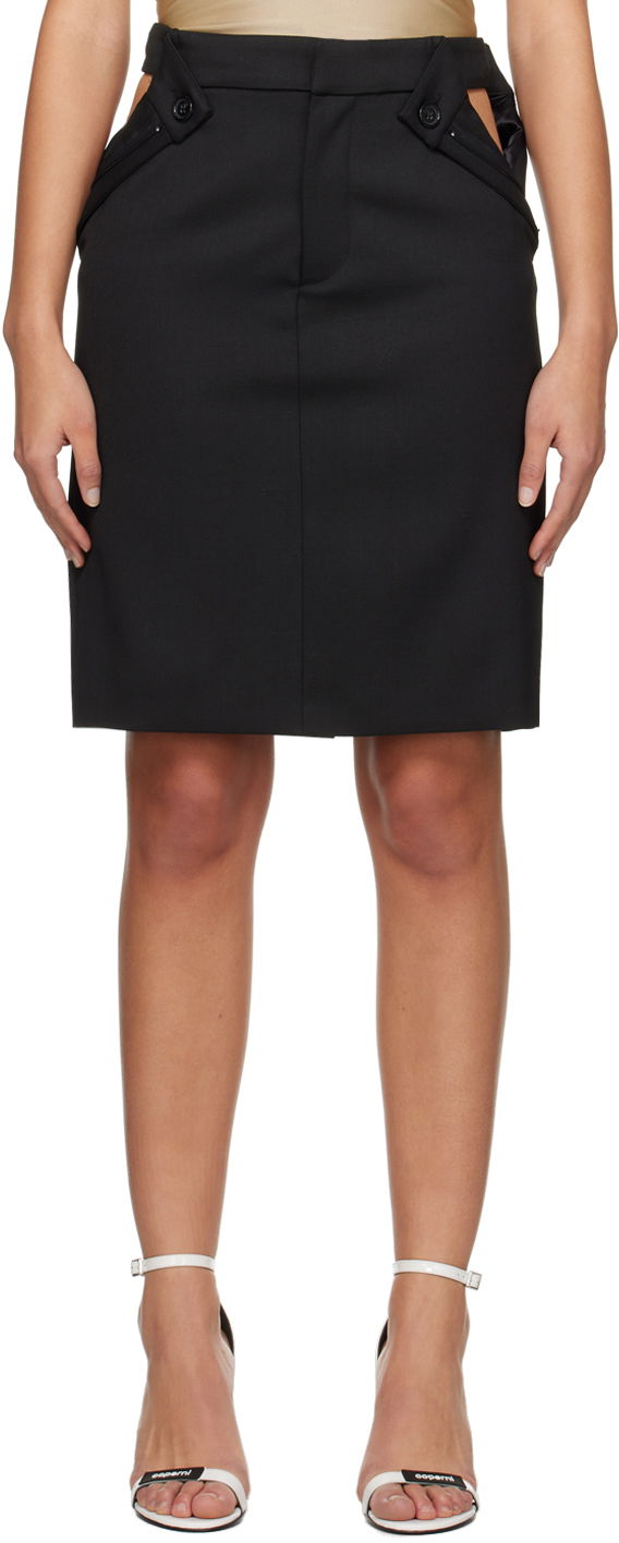Suknja Coperni Coperni Open Hip Miniskirt Crna | COPJ48BIS111