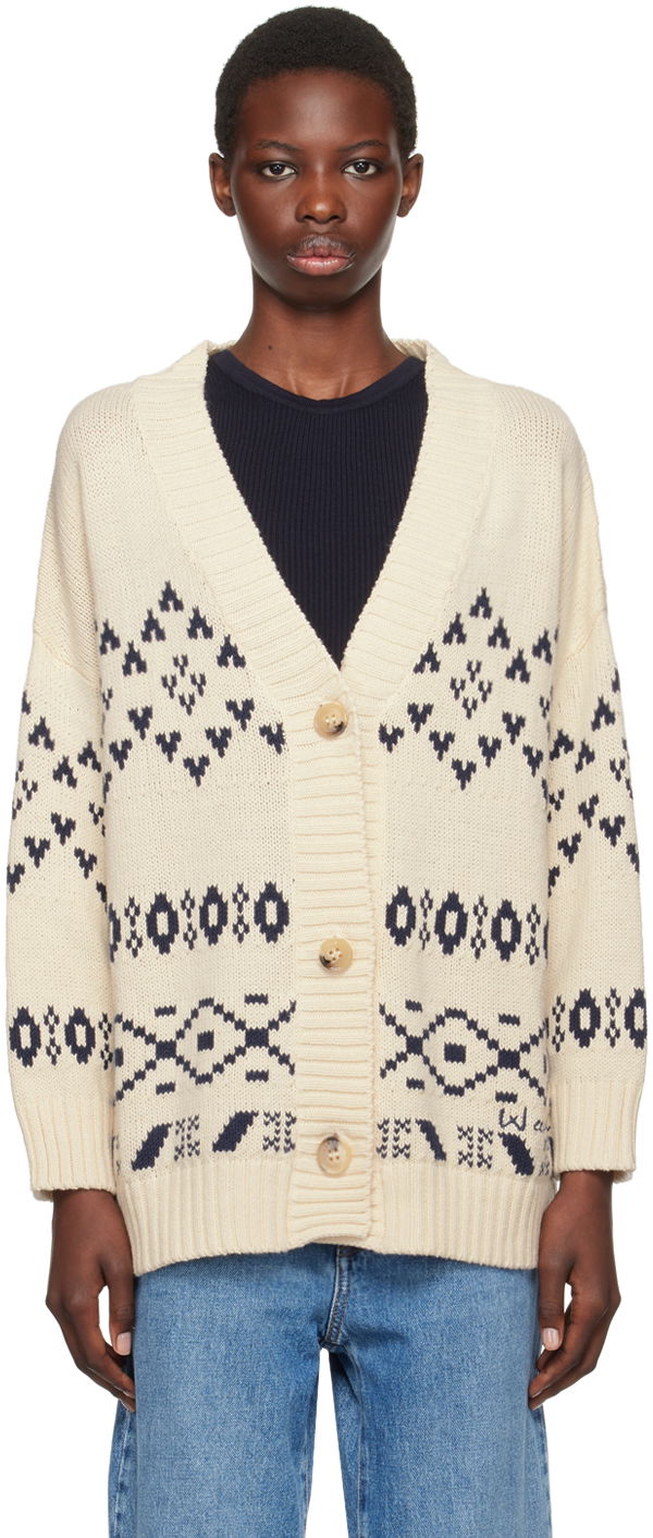 Džemper Max Mara Weekend Max Mara Acacia Knit Cardigan Bijela | 2425346031600