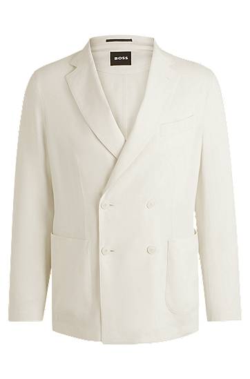 Jakna BOSS Selected By Shohei Ohtani Slim-Fit Blazer Bijela | 50540686