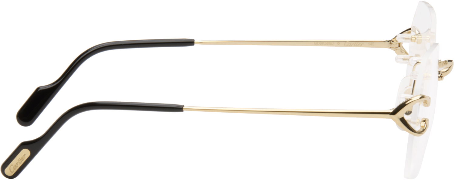 Sunčane naočale Cartier C de Cartier Square Rimless Glasses Metalik | CT0416O-001, 1