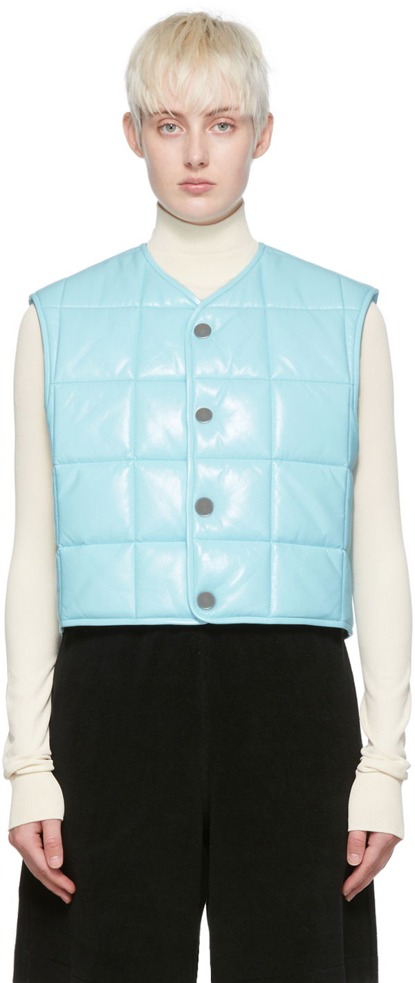 Džemper Bottega Veneta Leather Vest Plava | 686421 VKLC0, 0
