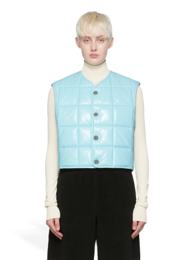 Džemper Bottega Veneta Leather Vest Plava | 686421 VKLC0