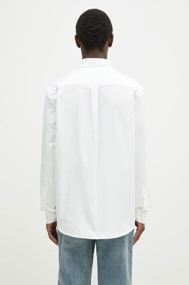 Košulja JW Anderson JW Anderson Classic Fit Logo Pocket Shirt, Relaxed, Classic Collar Bijela | SH0328.PG1140.001, 2