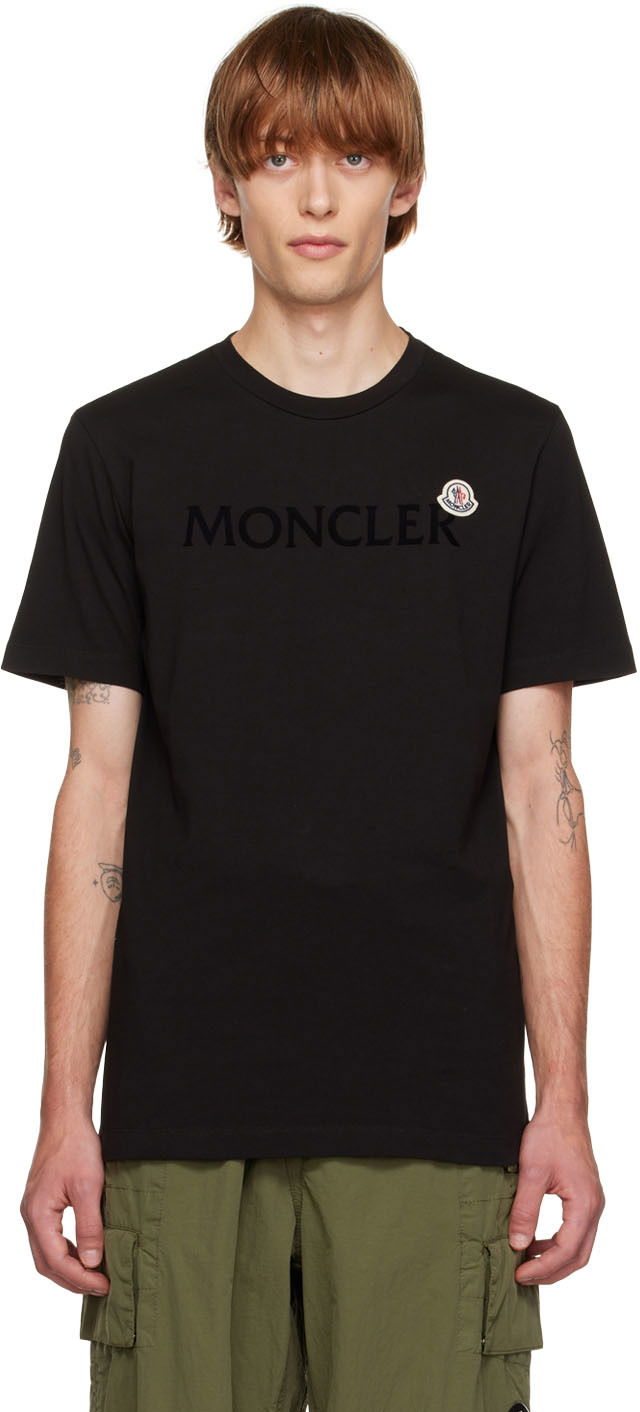 Majica kratkih rukava Moncler Cotton T-Shirt Crna | H20918C000258390T