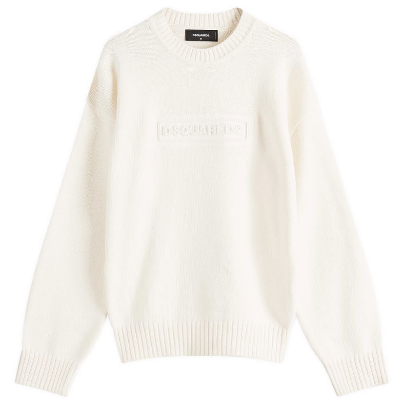 Džemper DSQUARED2 Dsquared2 Crewneck Pullover, Size Large Bijela | S74HA1475-D13029-103