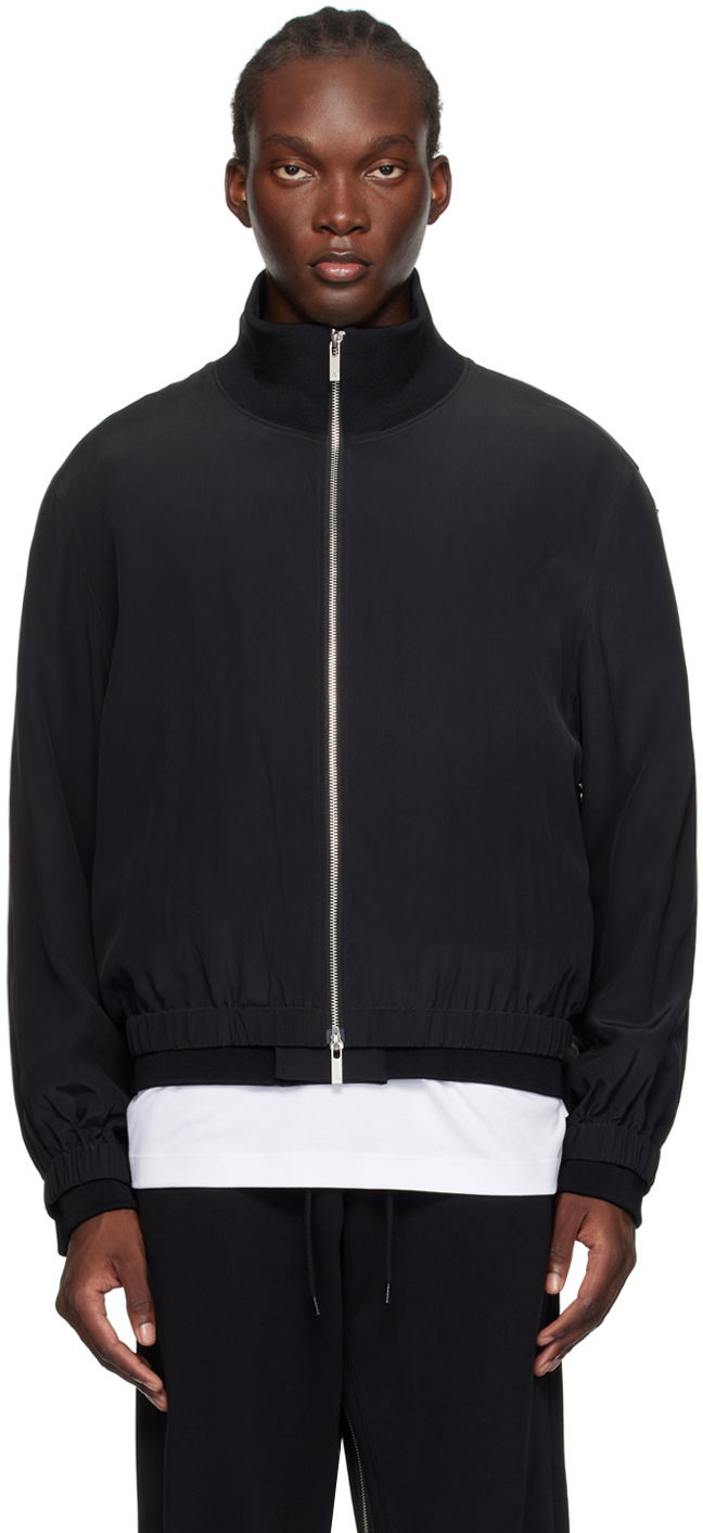 Bomber jakna Helmut Lang Zip Bomber Jacket Crna | O04HM106