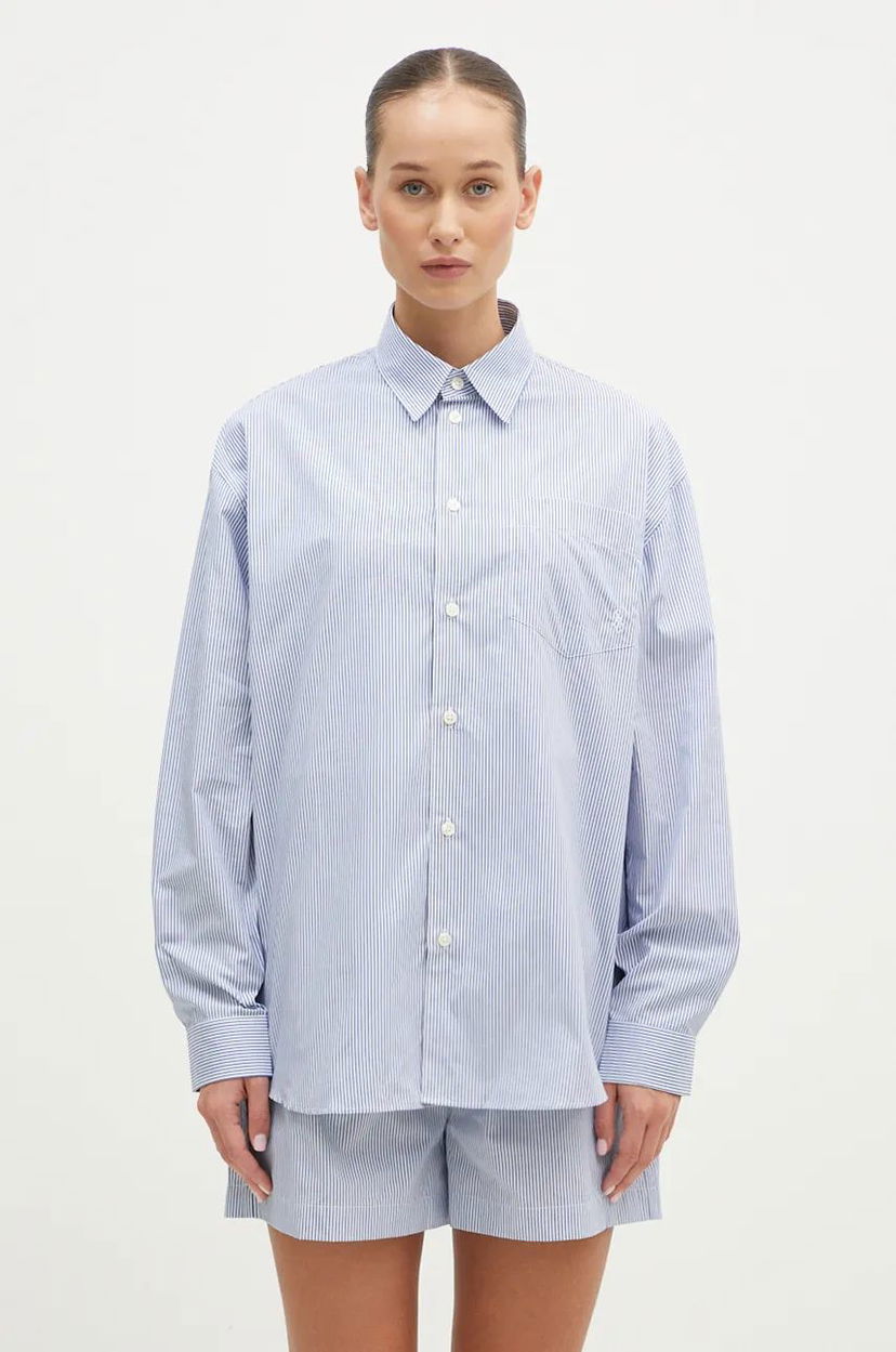 Košulja Sporty & Rich Relaxed Fit Shirt Plava | SI006S409SN