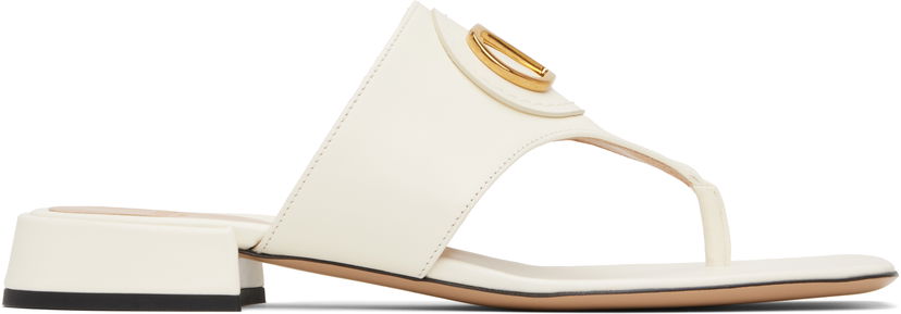 Dodaci Valentino Valentino Garavani VLogo Signature Thong Sandals Bijela | 6W0S0LA9DSH