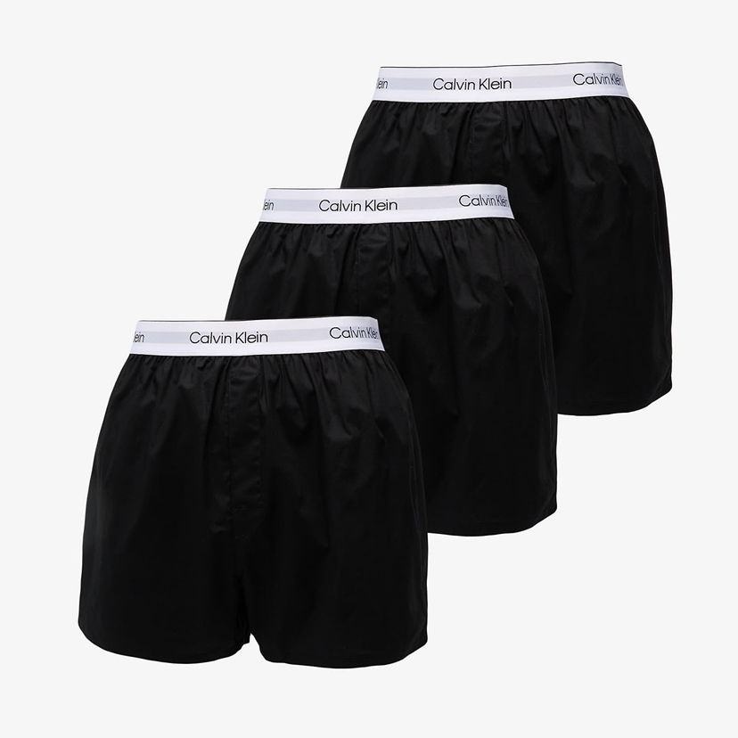 Bokserice CALVIN KLEIN Calvin Klein Slim Boxer Shorts, 3-Pack Crna | LV00NB4267 UB1