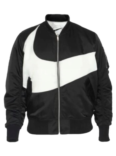 Bomber jakna Nike SWOOSH Therma Fit Reversible Bomber Jacket Crna | DR7020-010