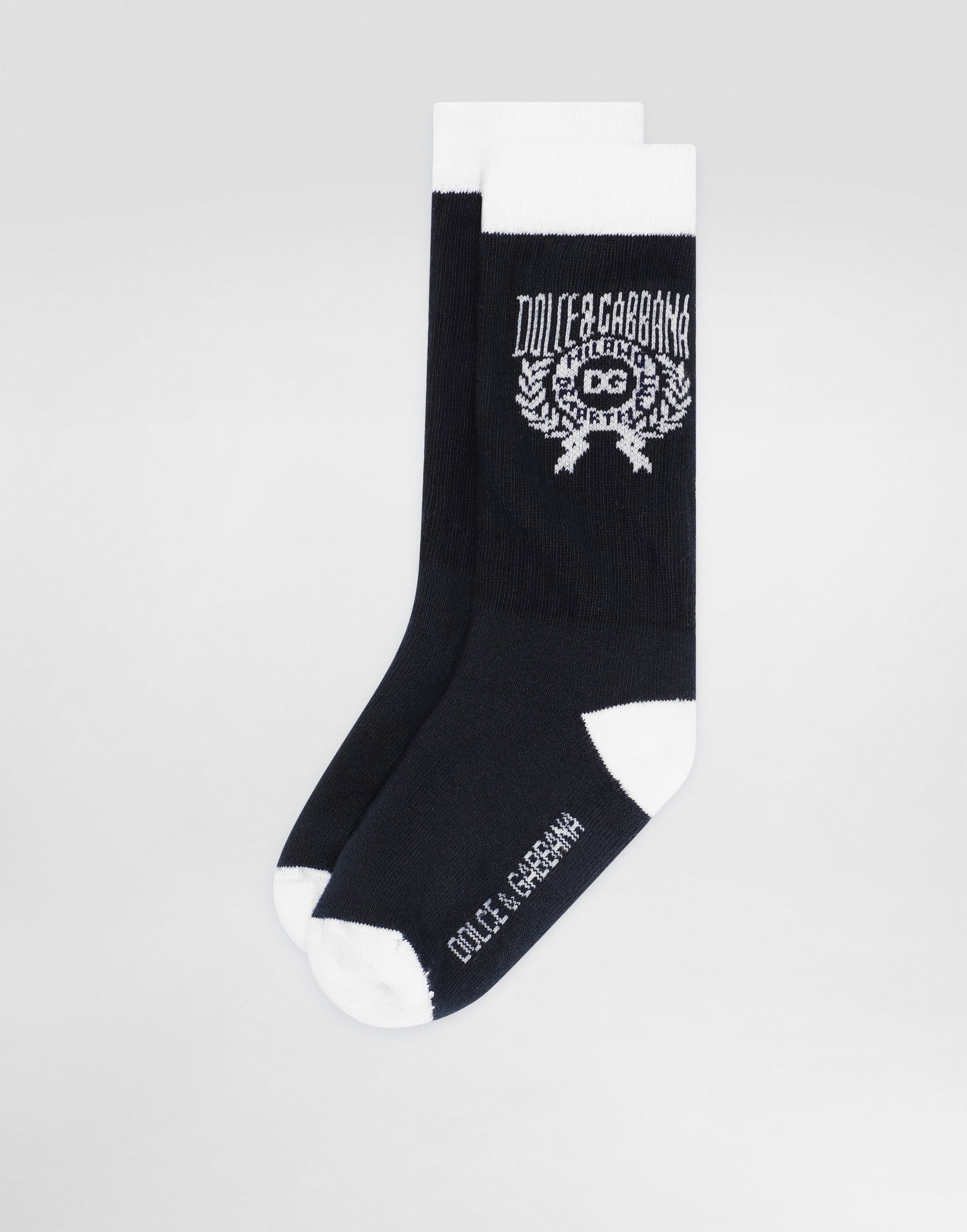 Čarape Dolce & Gabbana Dolce & Gabbana Cotton Socks With DG Logo Tamnoplava | LBKAG7JBCH7B0789, 1