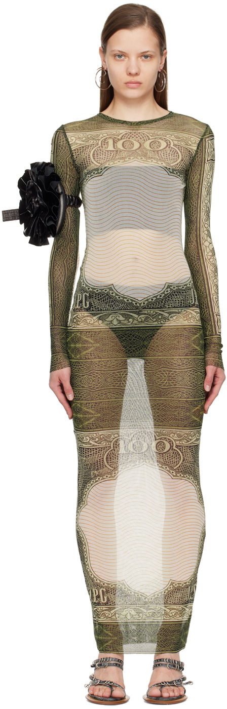Haljina Jean Paul Gaultier Jean Paul Gaultier 'The Cartouche' Maxi Dress Zelena | 24/25-F-RO086-T515-400300156