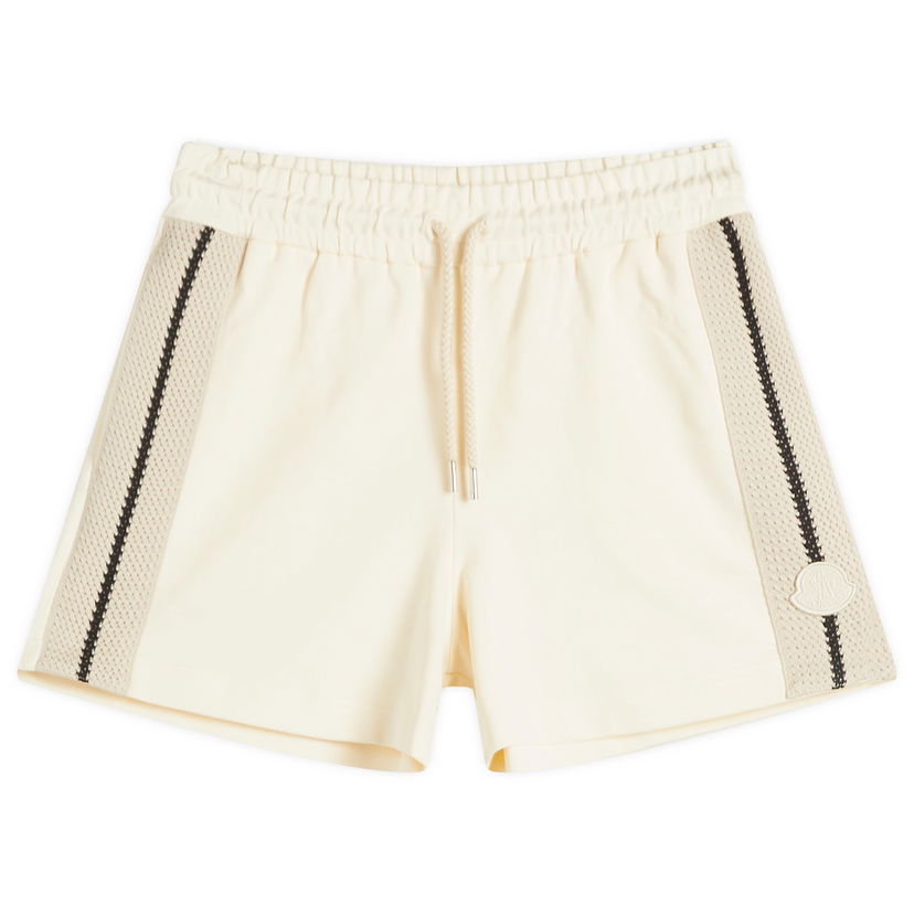 Kratke hlače Moncler Moncler Women's Crochet Trim Sweat Shorts, Size Large Bež | 8H000-17-89A1K-034