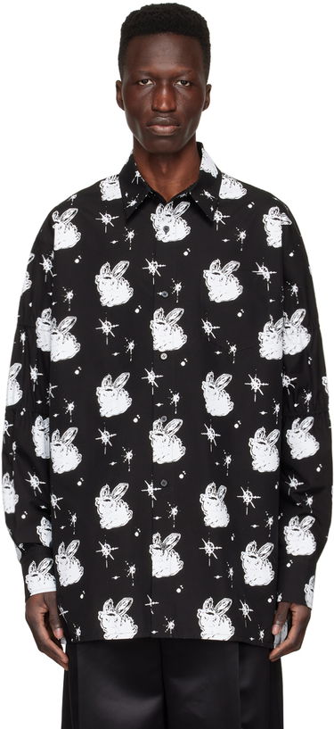 Košulja We11done We11done Cotton Poplin Space Bunny Print Shirt Crna | WD-BL1-22-142-M-BK, 0