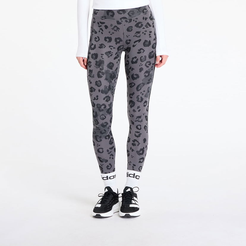 Tajice adidas Performance Optime Essentials Printed Full Length Leggings Siva | JN2650