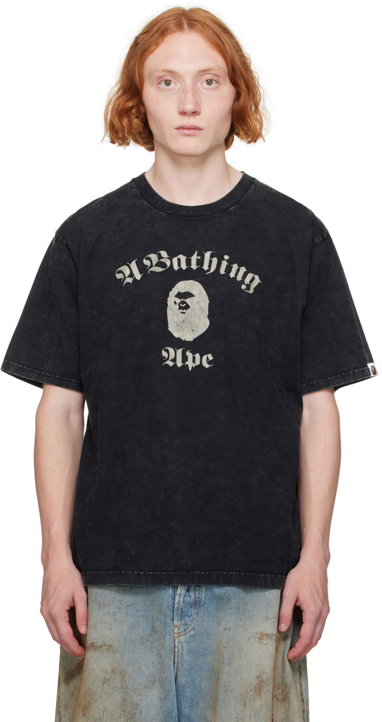 Majica kratkih rukava BAPE Overdye T-Shirt Crna | 001CSK301009M