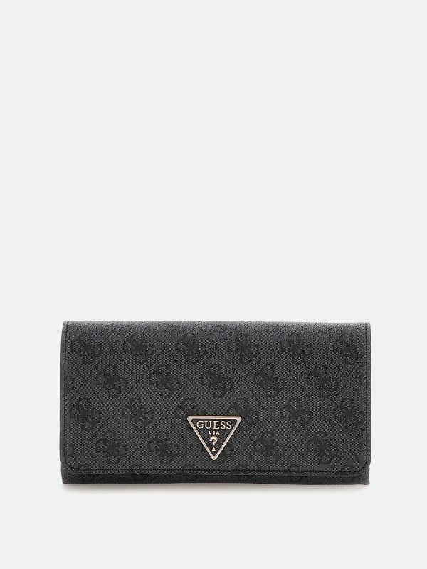 Novčanik GUESS Logo Print Clutch Wallet Crna | HWBG7879750