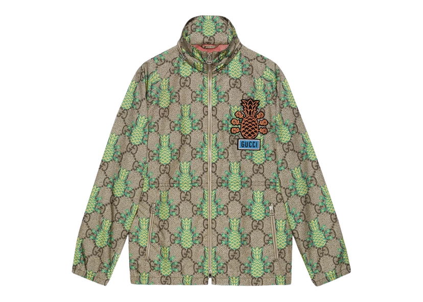 Jakna Gucci Pineapple GG Print Jacket Green Zelena | 672807 ZAIES 2370