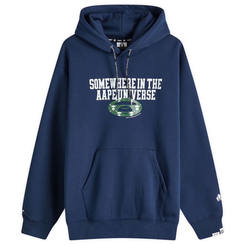 Dukserice AAPE by A Bathing Ape AAPE Monogram Hoody Tamnoplava | AAPSWMB342XXNNYX