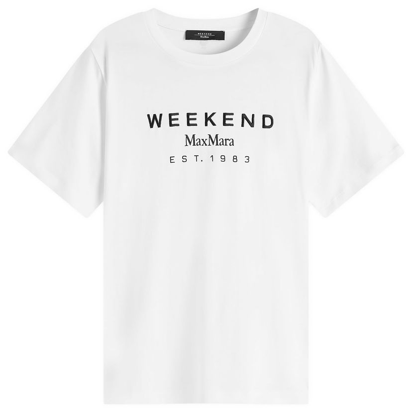 Majica kratkih rukava Max Mara Max Mara Logo T-Shirt, Size Large Bijela | 2515971041600
