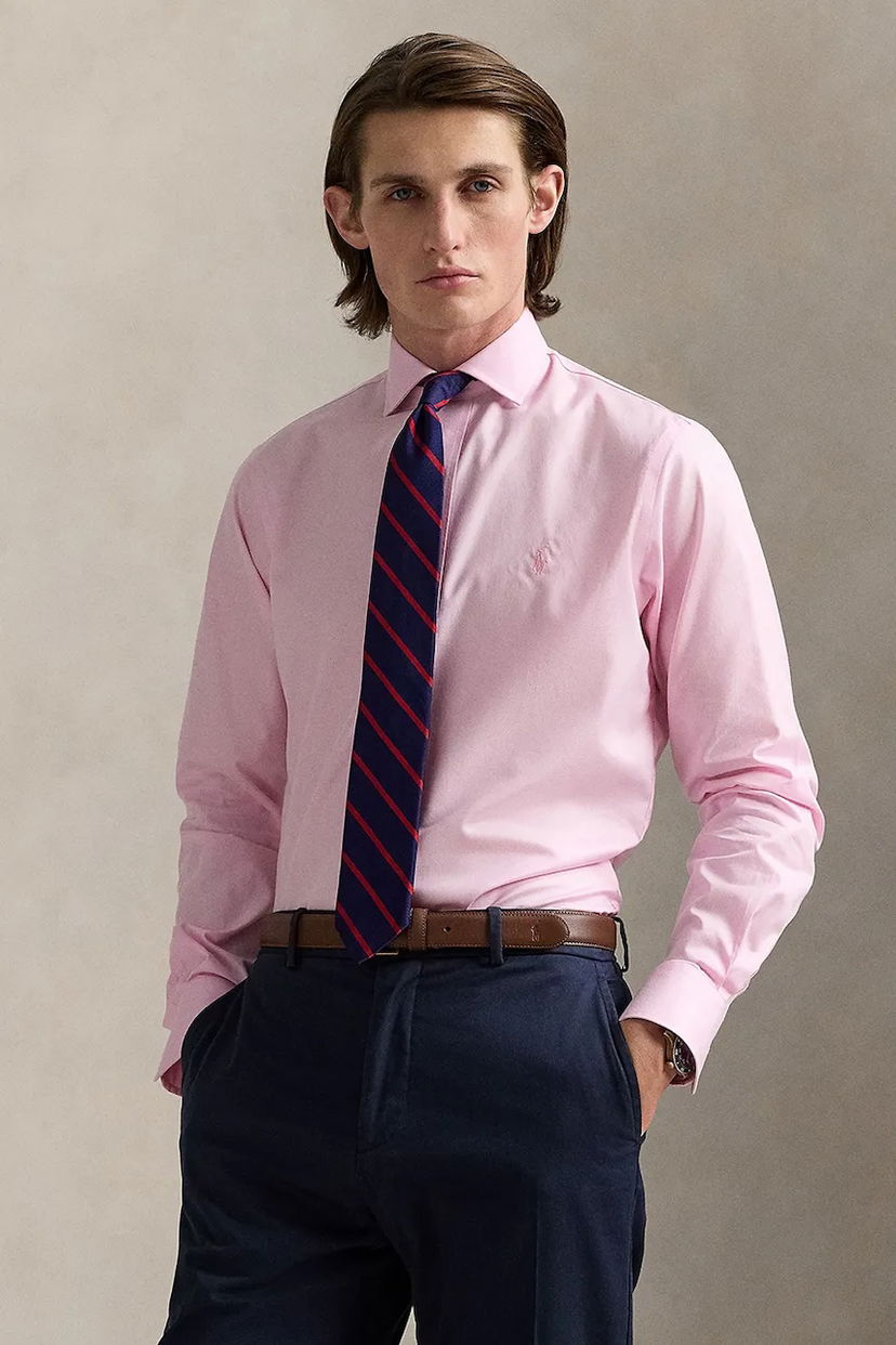 Košulja Polo by Ralph Lauren Polo Ralph Lauren Slim Fit Dress Shirt with Italian Collar Ružičasta | 712969015
